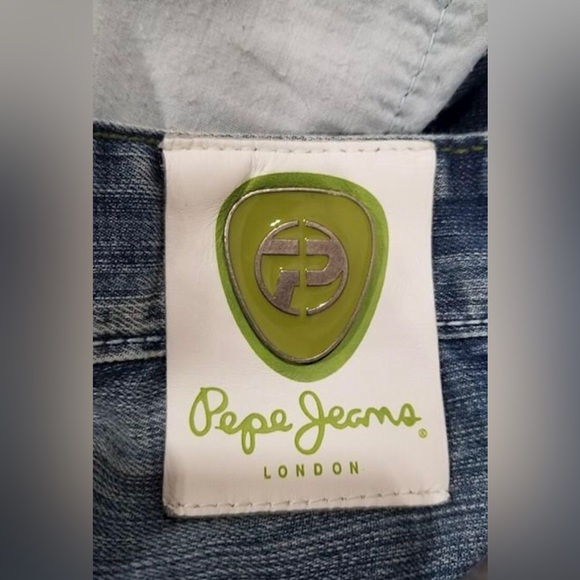 VTG Baggy Pepe Jeans Shorts Mens 34 Style Hip Hop Y2K Logo EUC - Picture 5 of 6